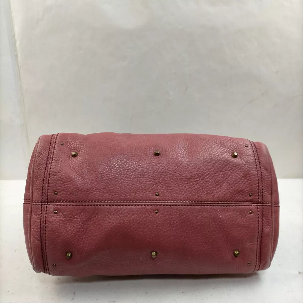 🌺🩷 Chloe Hand Bag Pink Leather🖤🍫 🤎🌆