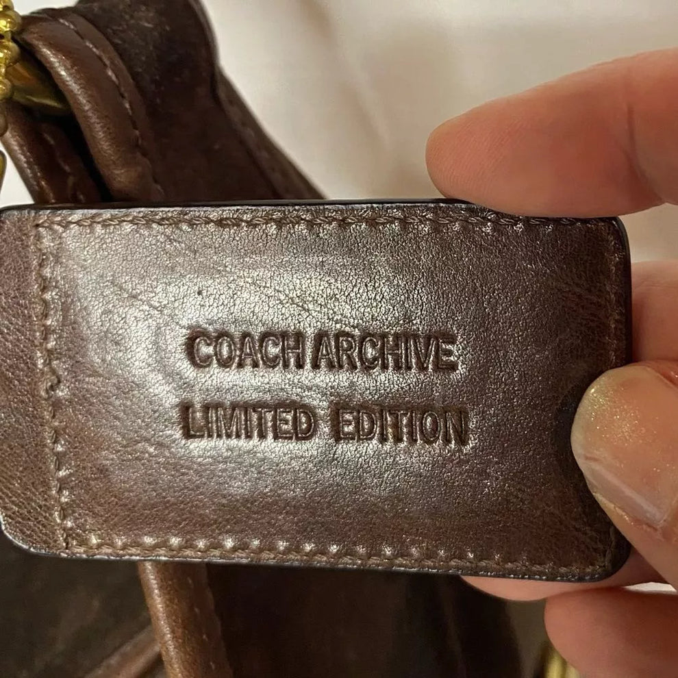 🌺🩷 Coach Bleecker Street Haversack LIMITED EDITION RARE Brown Suede🌺🩷 🤎🌆