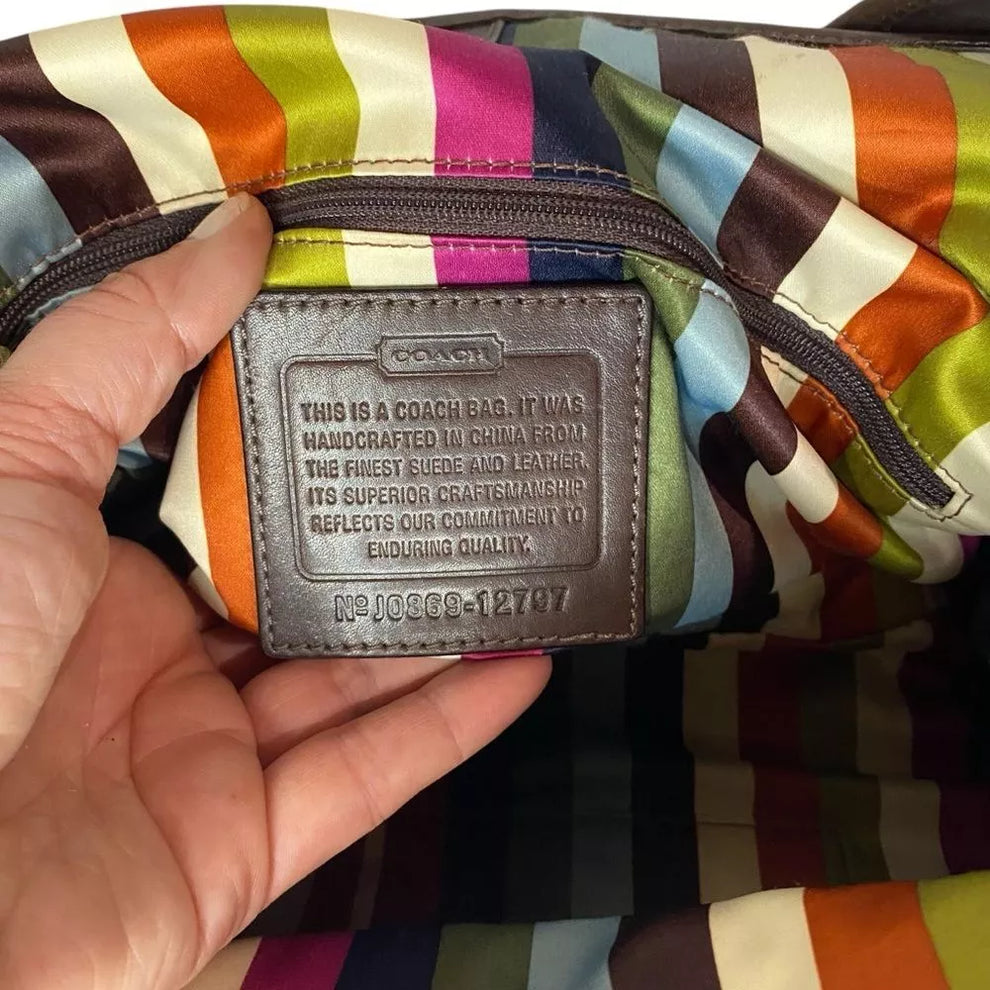 🌺🩷 Coach Bleecker Street Haversack LIMITED EDITION RARE Brown Suede🌺🩷 🤎🌆