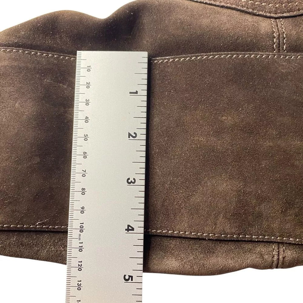 🌺🩷 Coach Bleecker Street Haversack LIMITED EDITION RARE Brown Suede🌺🩷 🤎🌆