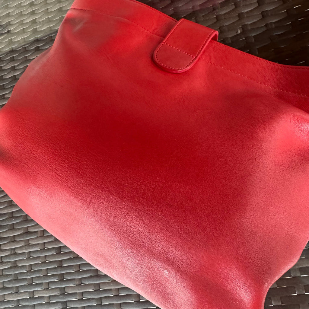 🌺🩷 Vintage Coach Soho Red Eldridge Hobo 4166🍒❤️‍🔥 🤎🌆