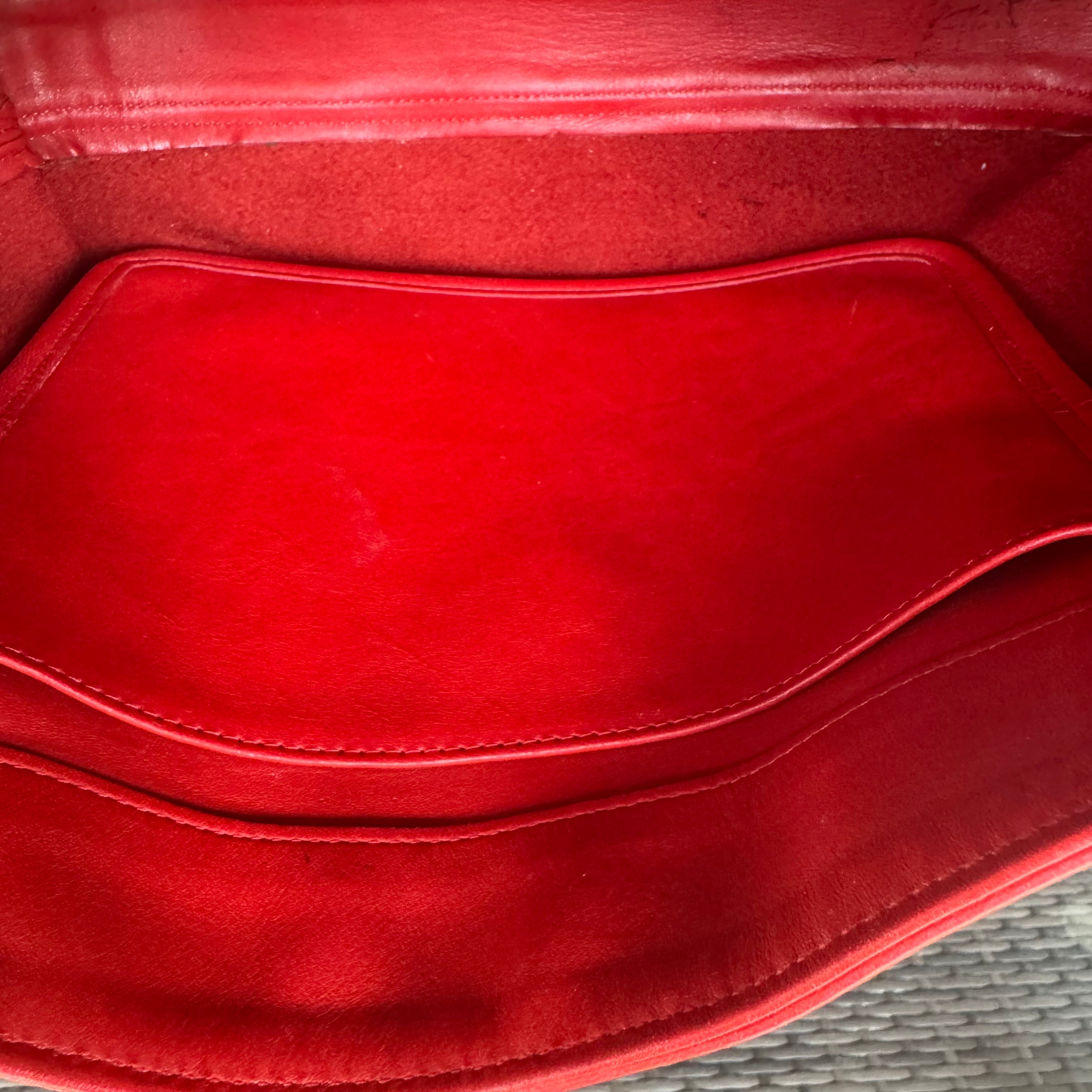 🌺🩷 Vintage Coach Soho Red Eldridge Hobo 4166🍒❤️‍🔥 🤎🌆