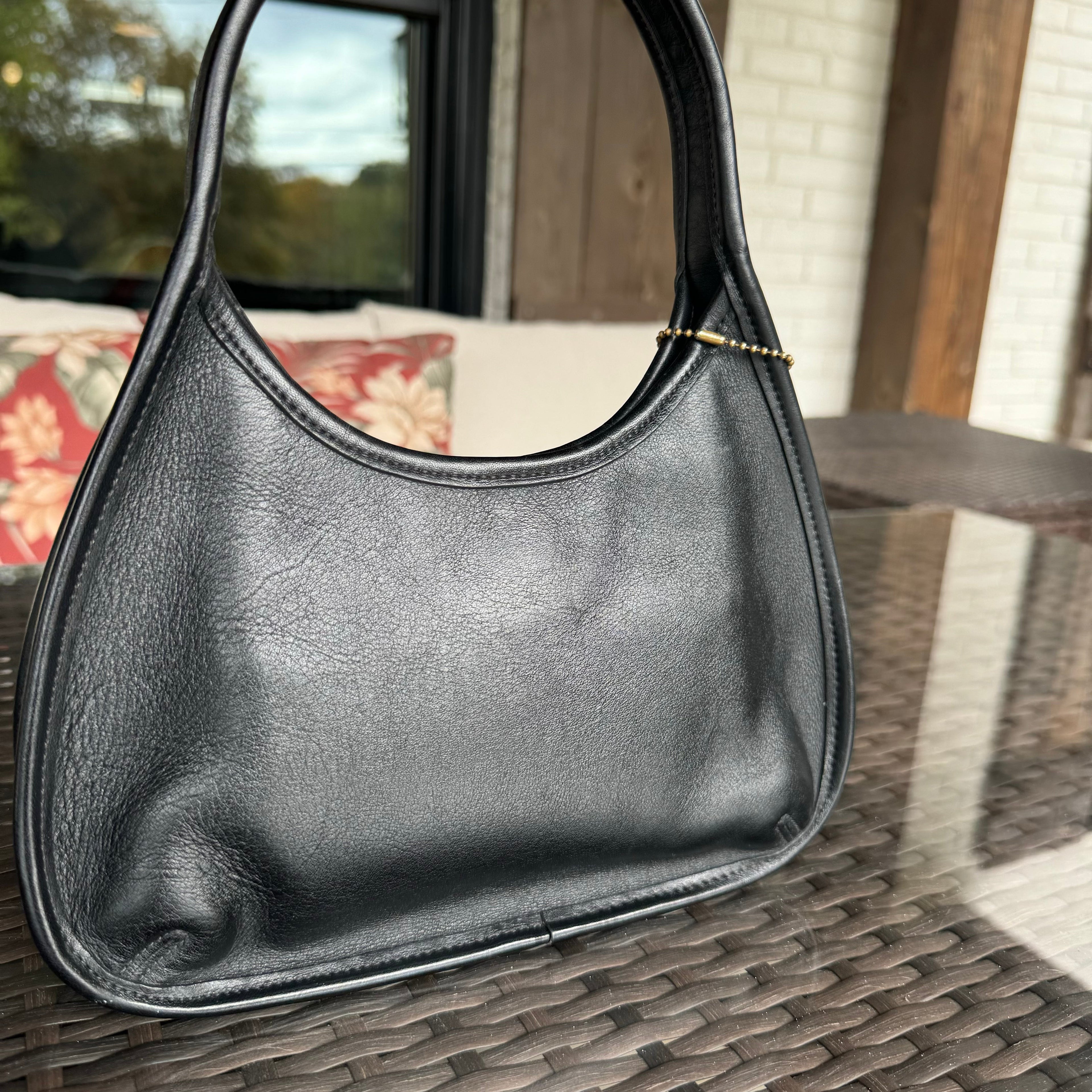 🌺🩷 Vintage Coach Black 9027 Mini Ergo🩶🏙️ 🤎🌆