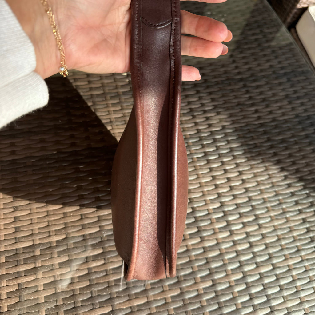 🌺🩷 Vintage Coach Mahogany Brown 9020 Mini Ergo Zip🖤🍫 🤎🌆