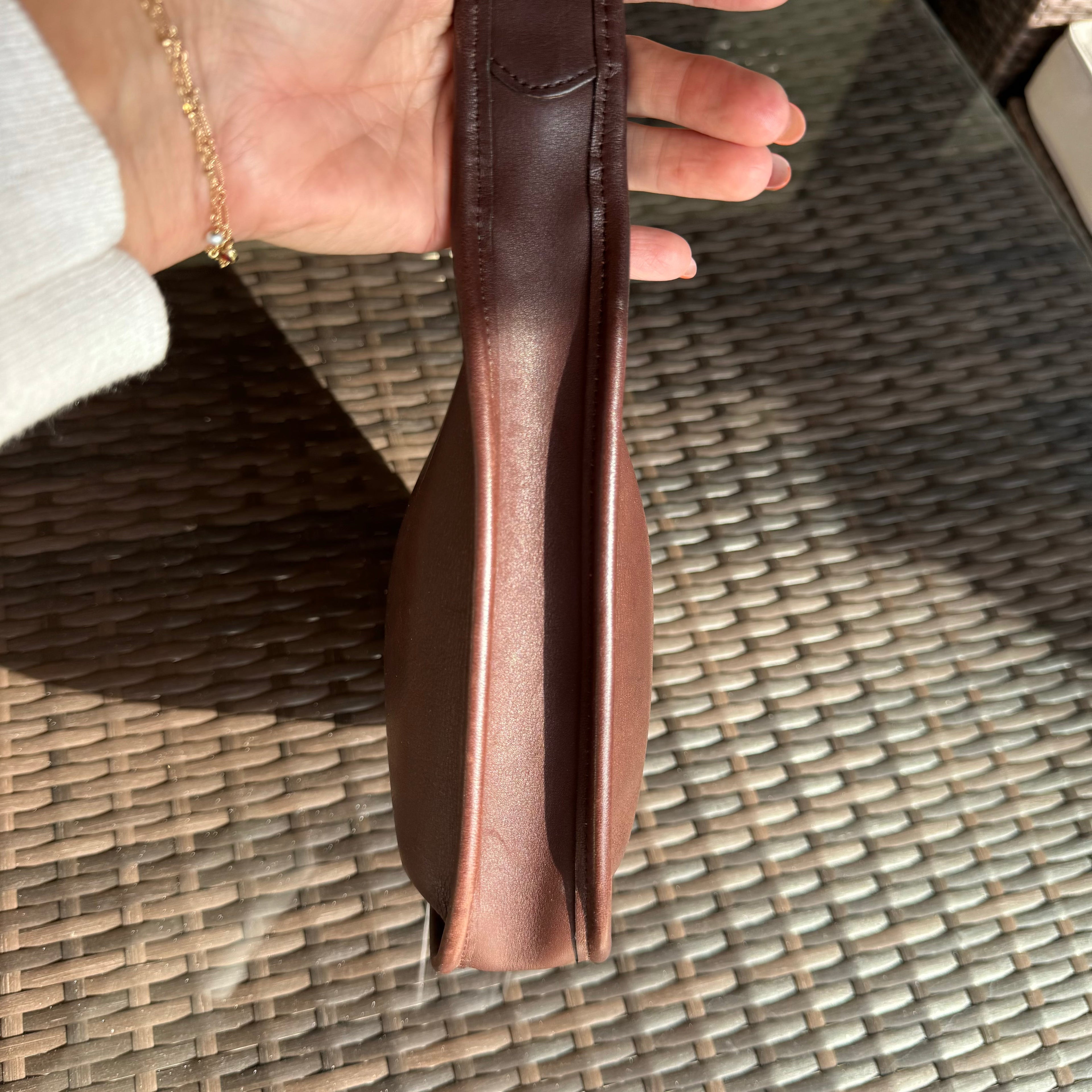 🌺🩷 Vintage Coach Mahogany Brown 9020 Mini Ergo Zip🖤🍫 🤎🌆