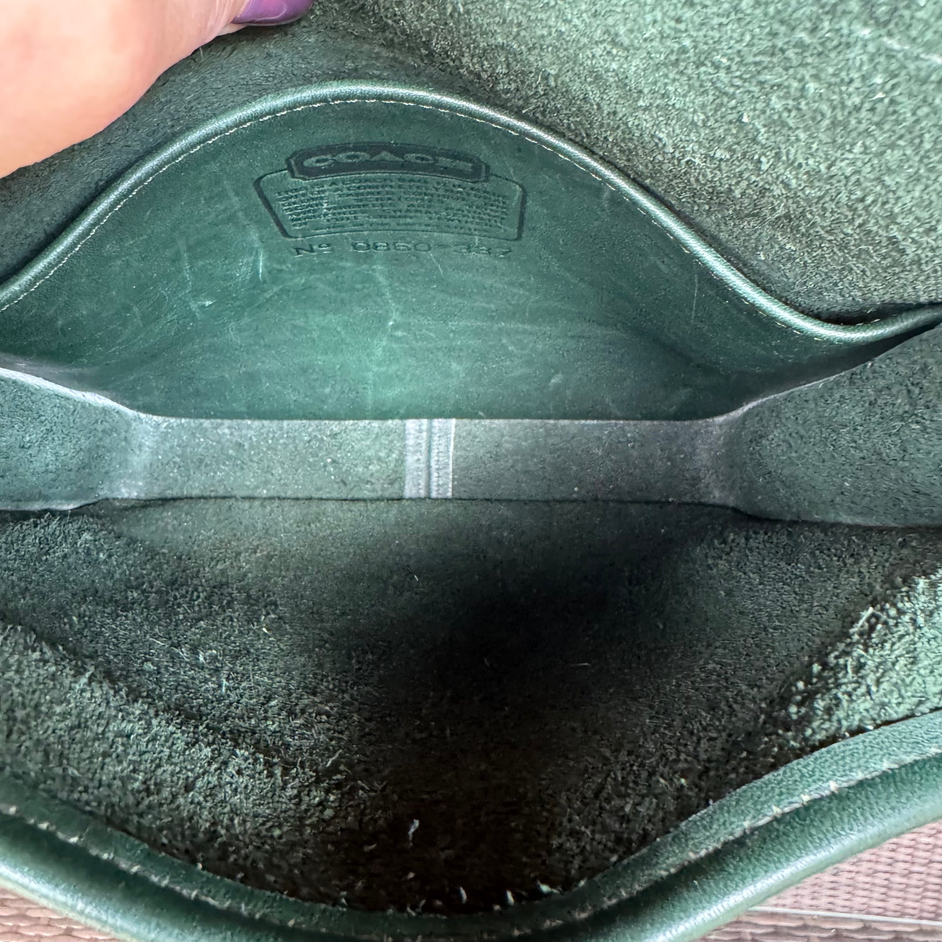 🌺🩷 Vintage Coach Bottle Green Station Bag 5130🌲🍀 🤎🌆