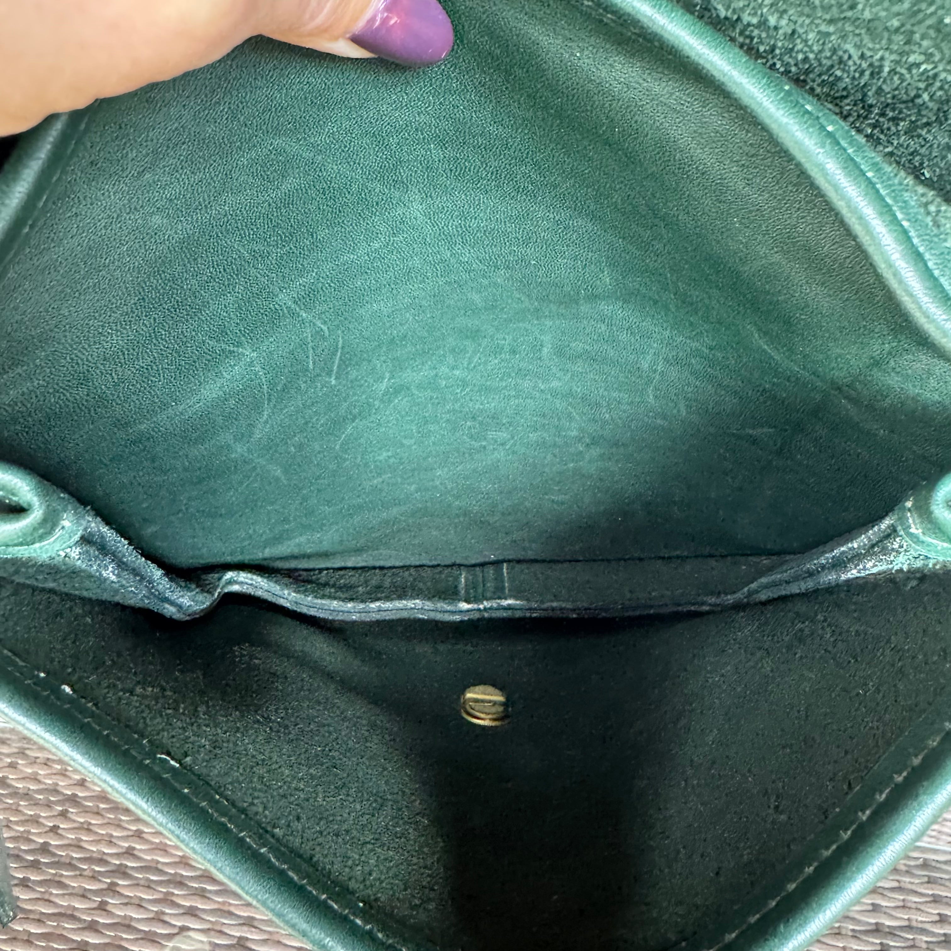 🌺🩷 Vintage Coach Bottle Green Station Bag 5130🌲🍀 🤎🌆