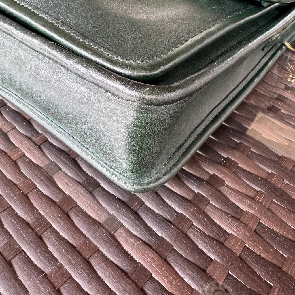 🌺🩷 Vintage Coach Bottle Green Station Bag 5130🌲🍀 🤎🌆