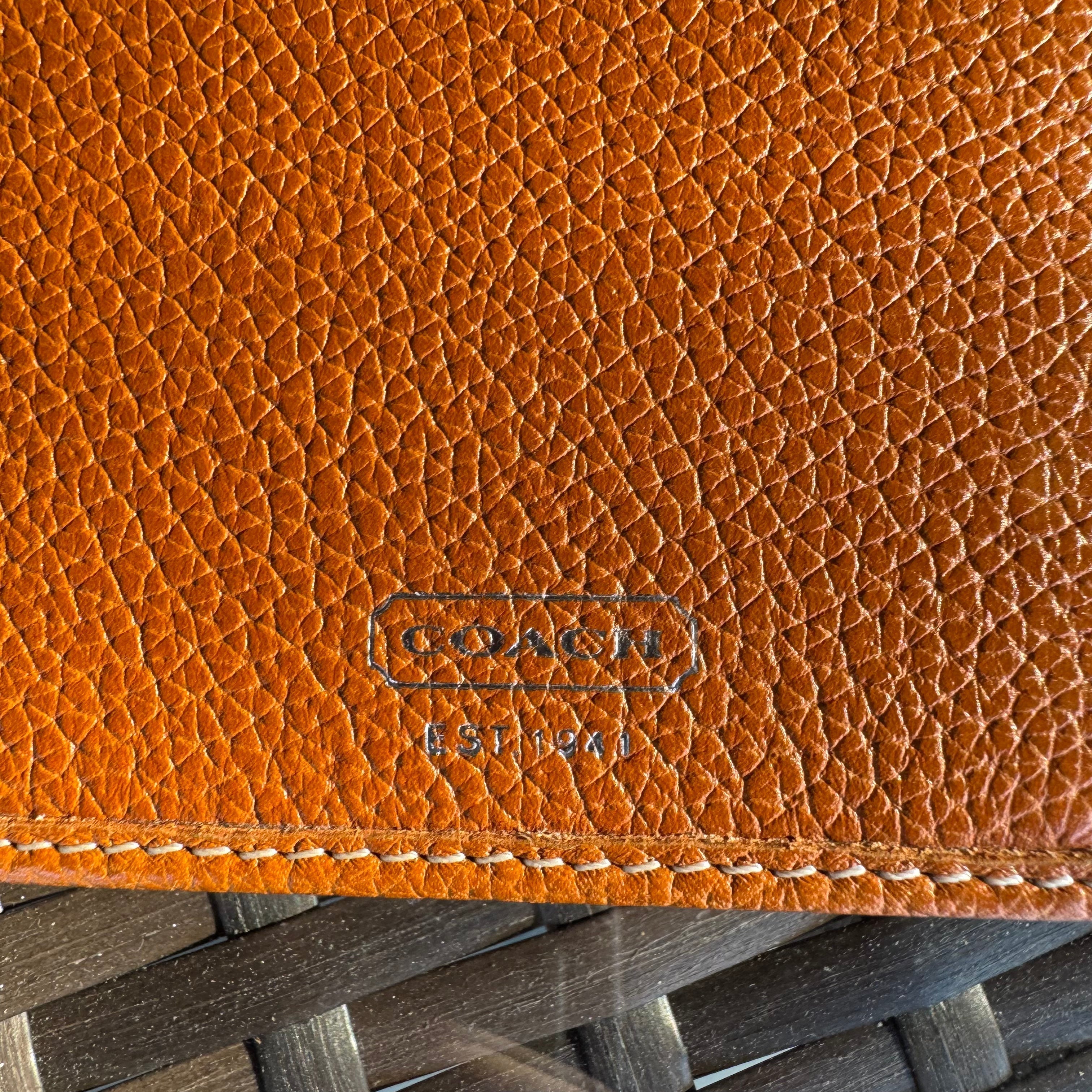 🌺🩷 Vintage Coach Y2K 2003 Travelers Notebook Planner🍎🔥 🤎🌆