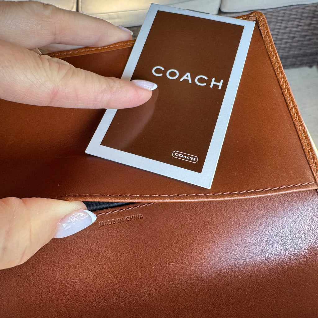 🌺🩷 Vintage Coach Y2K 2003 Travelers Notebook Planner🍎🔥 🤎🌆