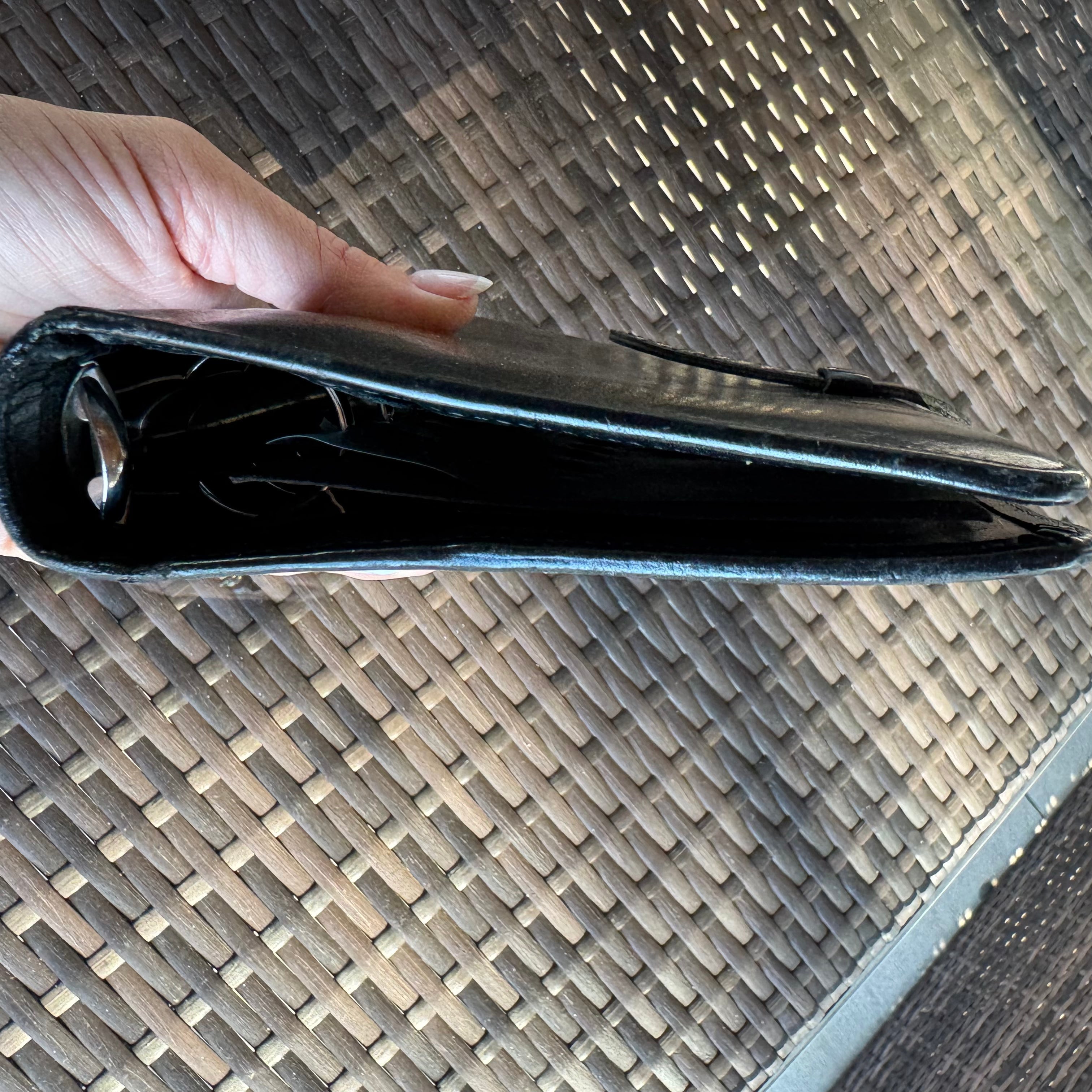 🌺🩷 Vintage Coach Black Pocket Organizer🖤🍫 🤎🌆