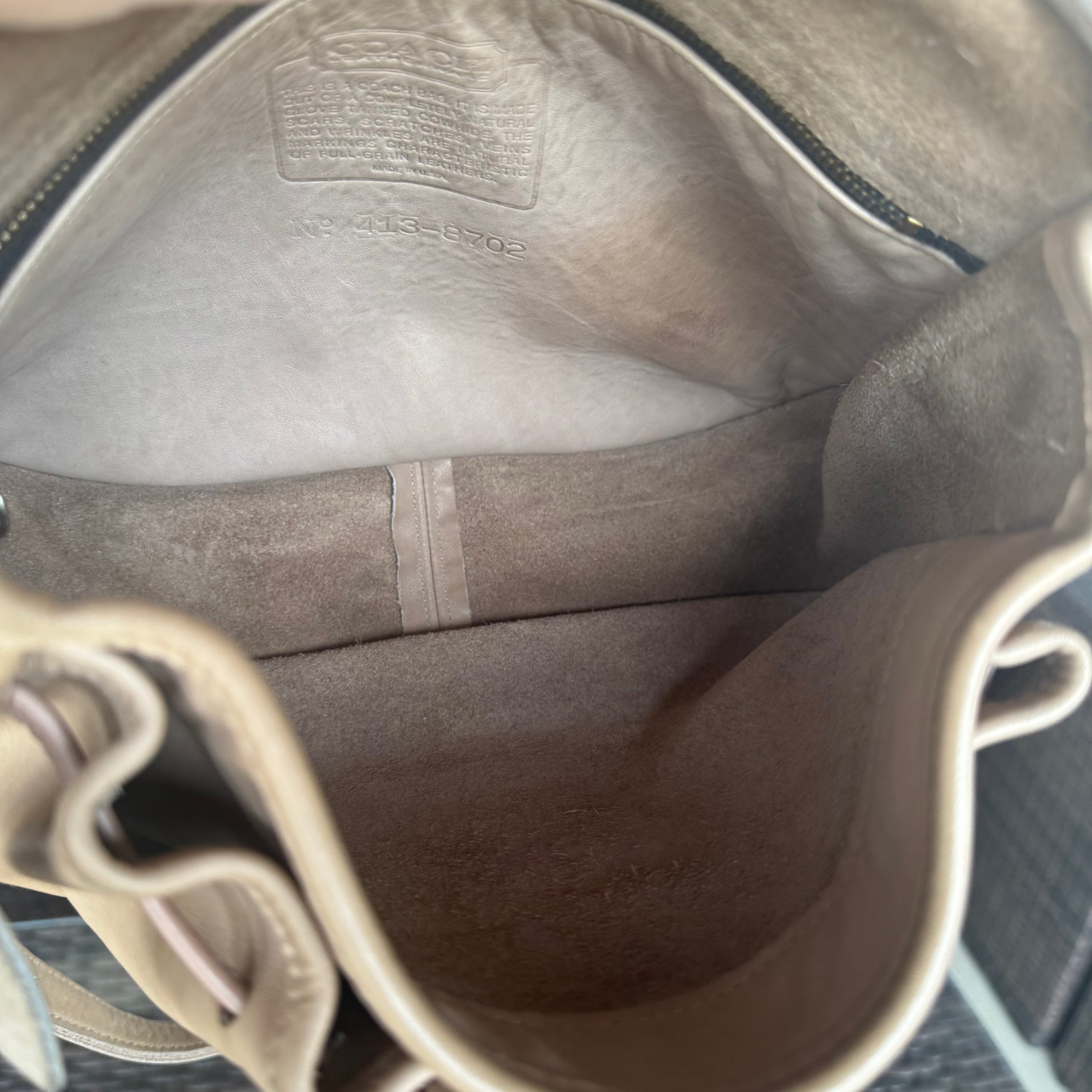 🌺🩷 Vintage Coach 4050 Shoulder Bag In Taupe Lightweight Leather🍂✨ 🤎🌆