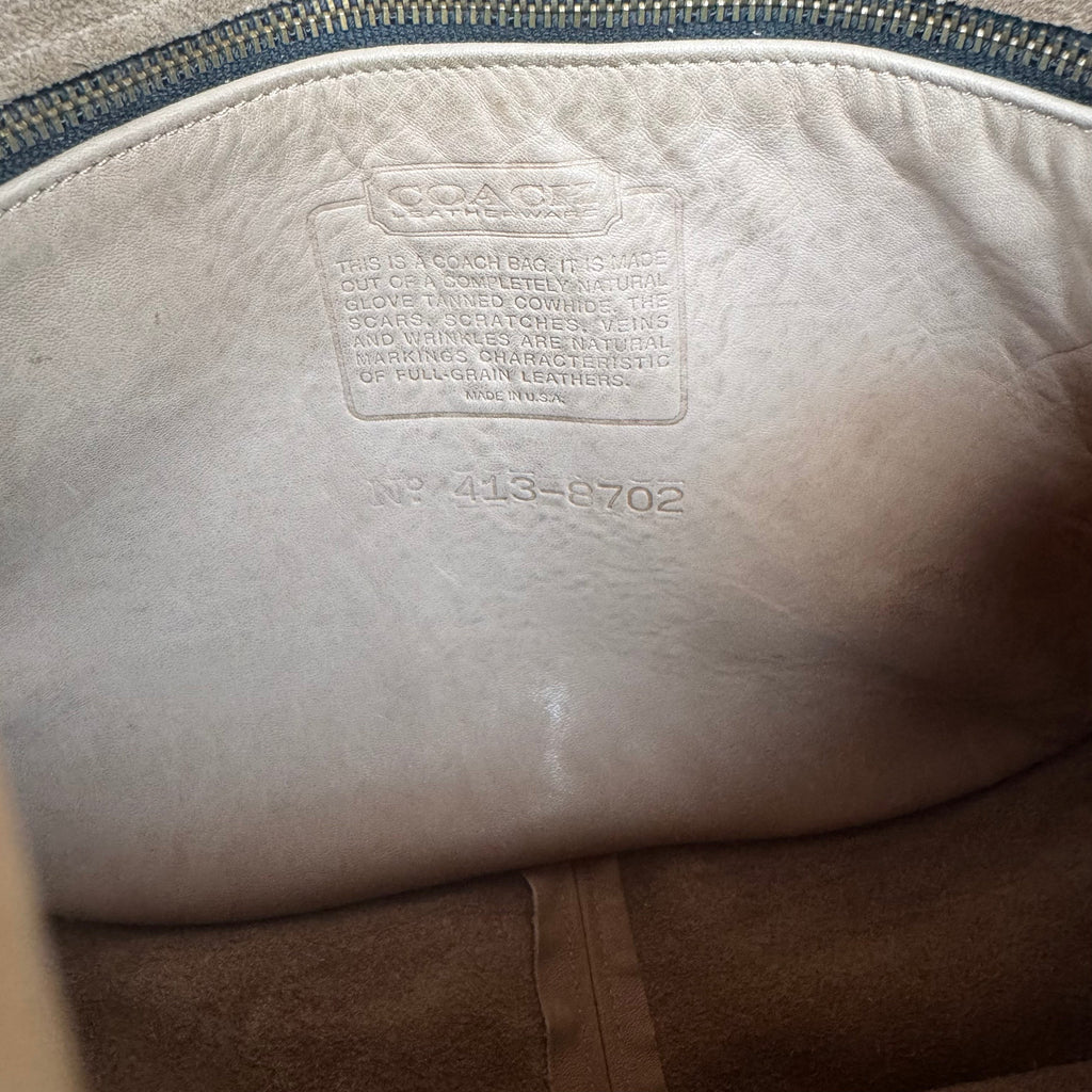 🌺🩷 Vintage Coach 4050 Shoulder Bag In Taupe Lightweight Leather🍂✨ 🤎🌆