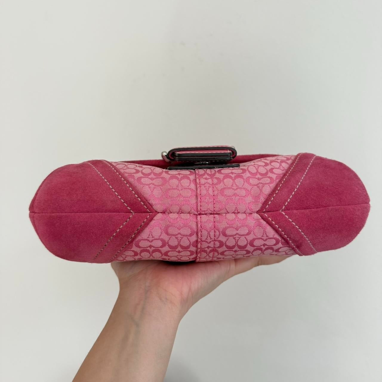 🌺🩷 Vintage Coach Soho Jacquard shoulder bag 🤎🌆