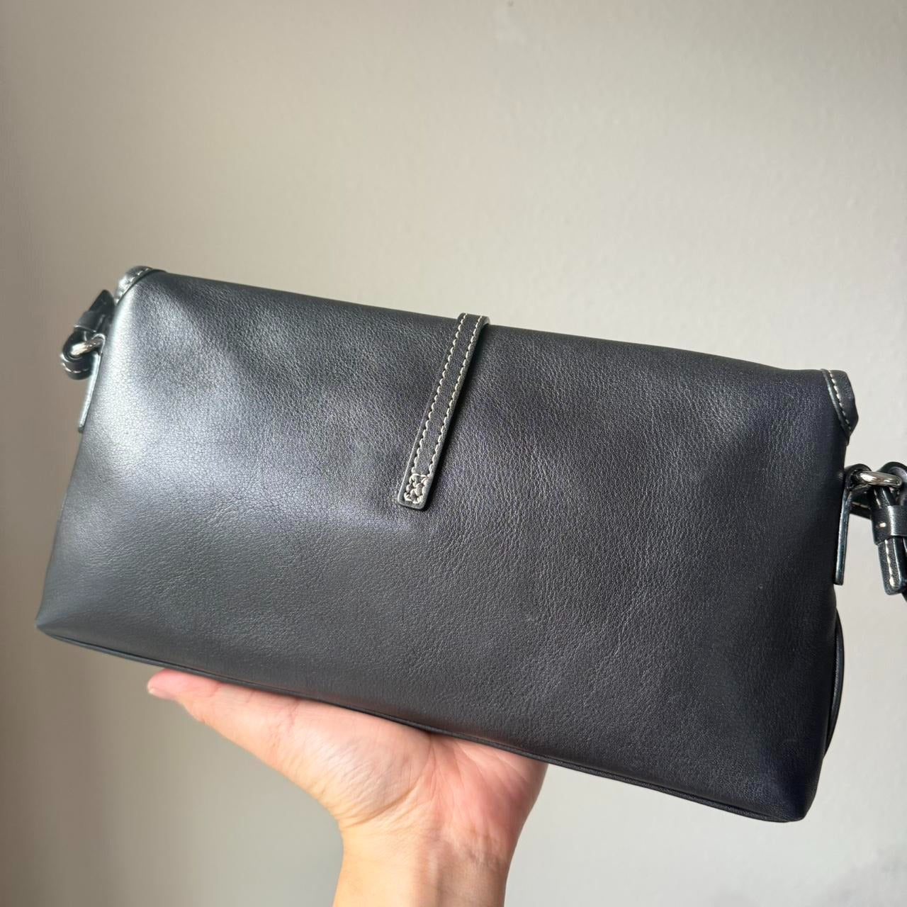 🌺🩷 Vintage Coach Hamptons Clip Demi flap 🤎🌆