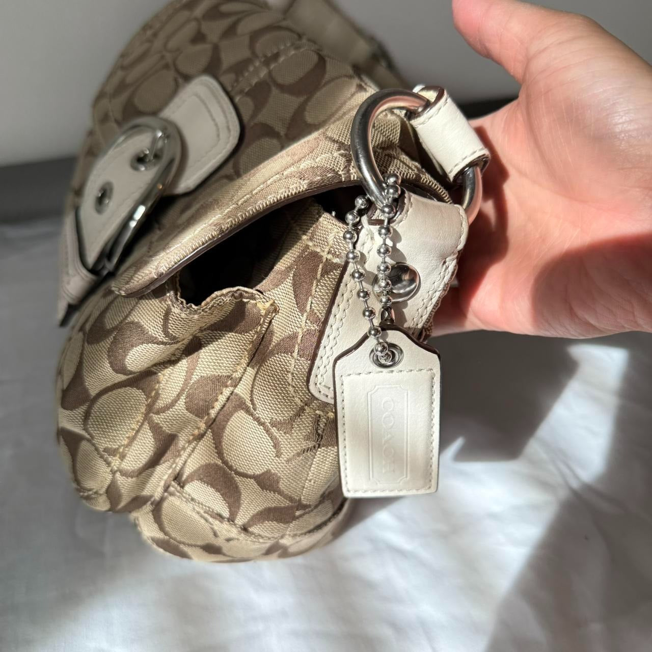 🌺🩷 Coach soho jacquard shoulder bag 🤎🌆