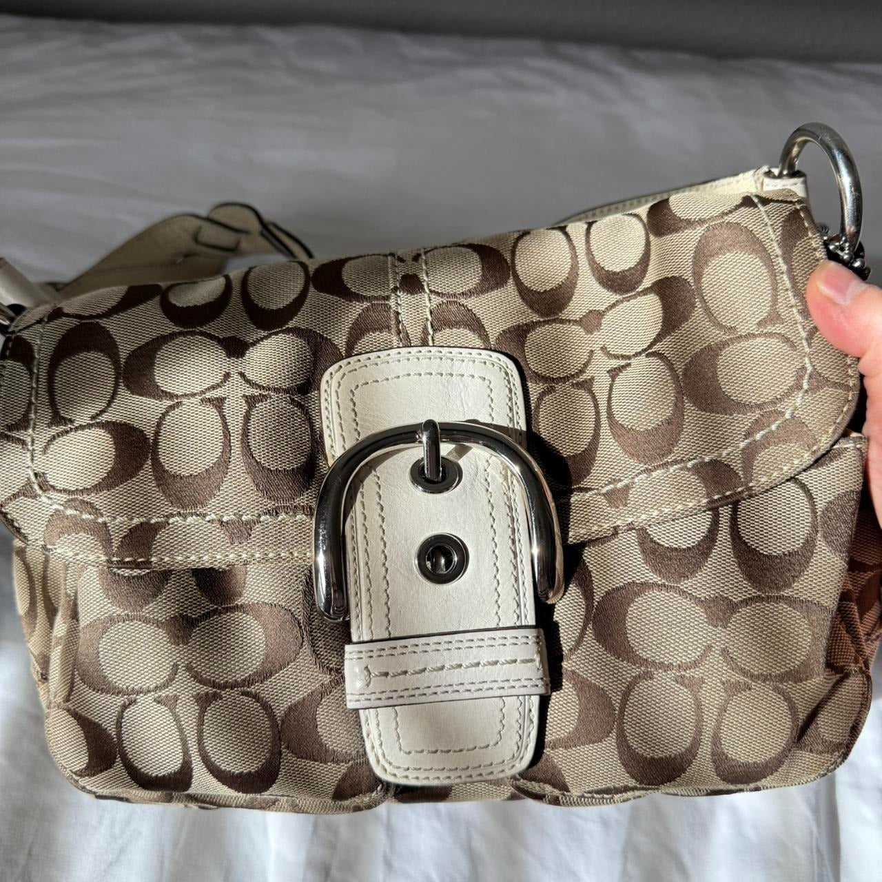 🌺🩷 Coach soho jacquard shoulder bag 🤎🌆