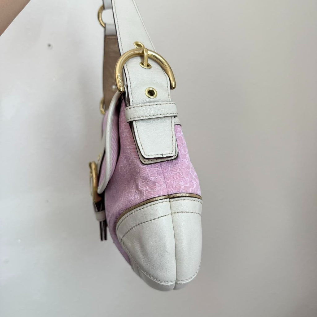 🌺🩷 Vintage Coach Soho Jacquard shoulder bag 🤎🌆