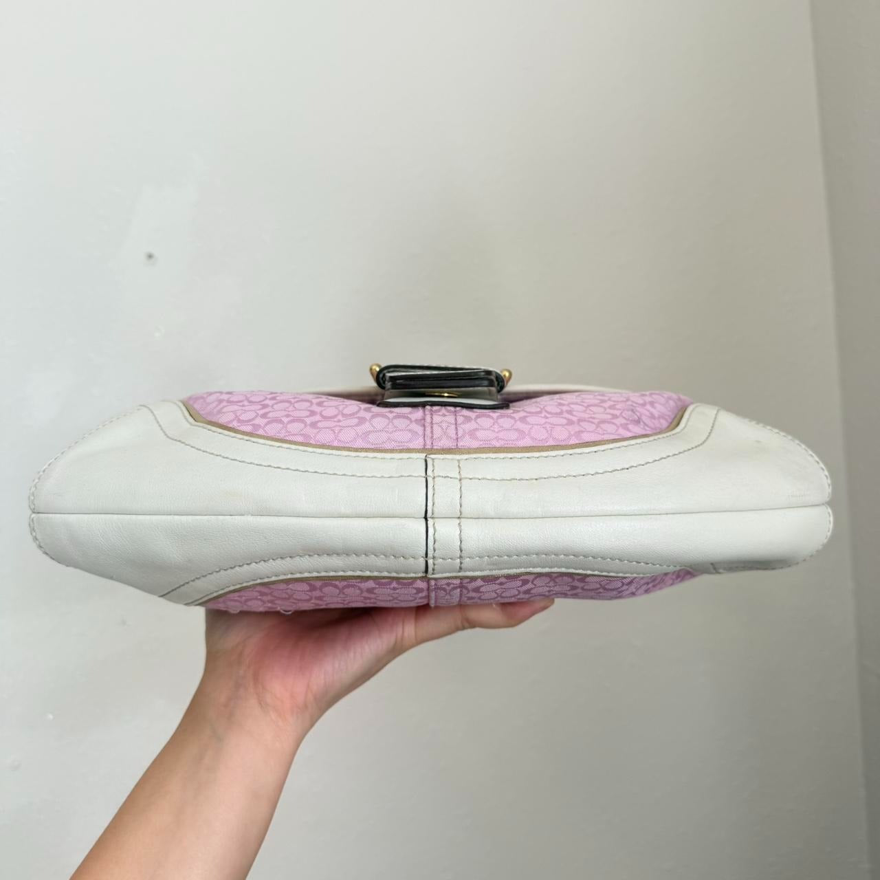 🌺🩷 Vintage Coach Soho Jacquard shoulder bag 🤎🌆