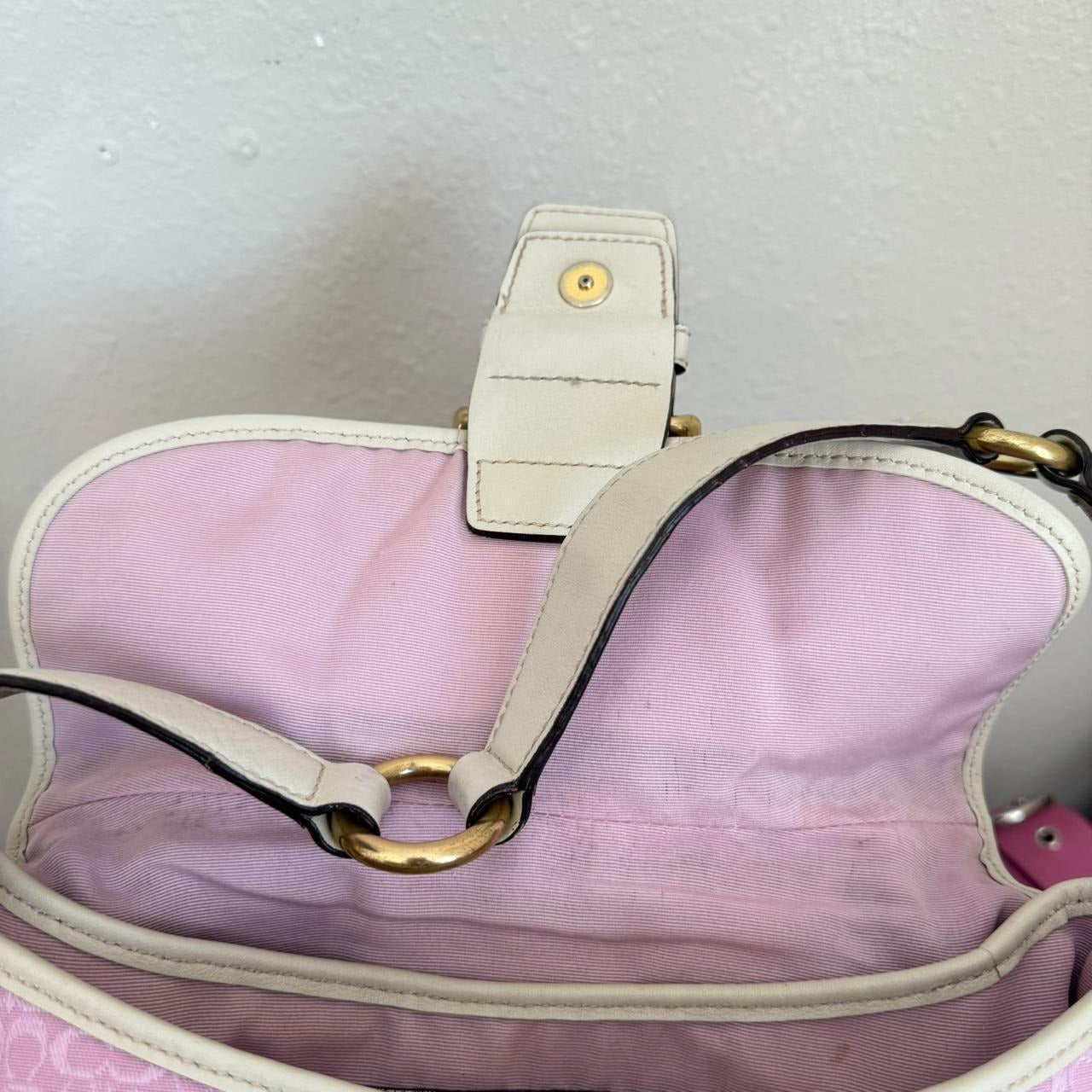 🌺🩷 Vintage Coach Soho Jacquard shoulder bag 🤎🌆