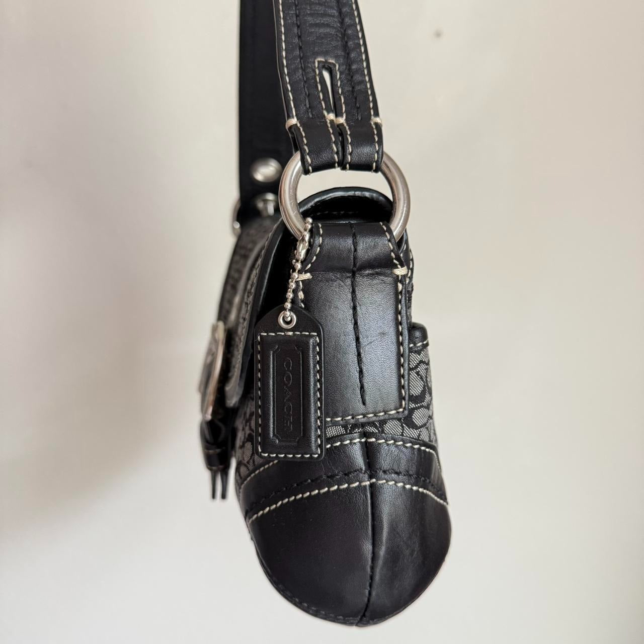 🌺🩷 Coach Soho Jacquard shoulder bag 🤎🌆