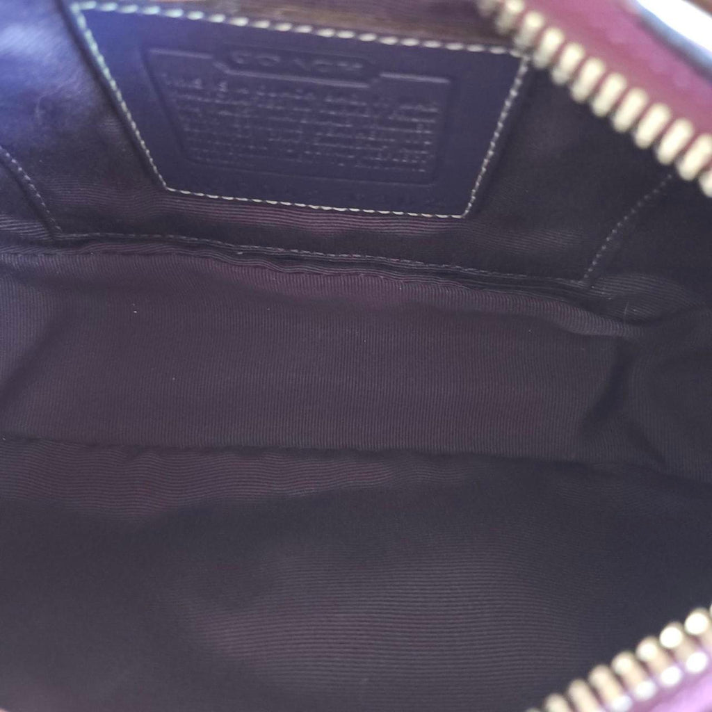 🌺🩷 💜 Y2K Vintage Coach Purple Mini Demi Buckle Shoulder Bag 💜 🤎🌆