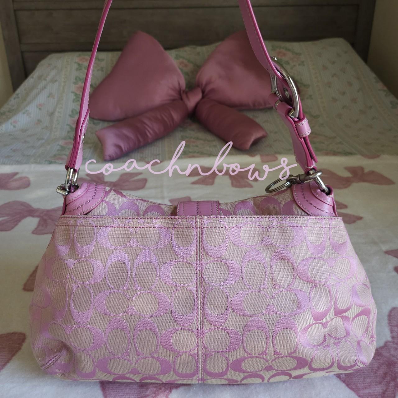 🌺🩷 Vintage Barbie Pink Soho Buckle Signature Cs Rare Shoulder Purse🩷🍒 🤎🌆