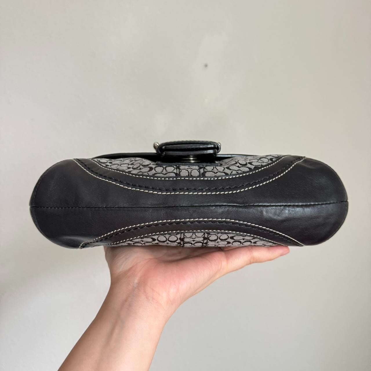 🌺🩷 Coach Soho Jacquard shoulder bag 🤎🌆