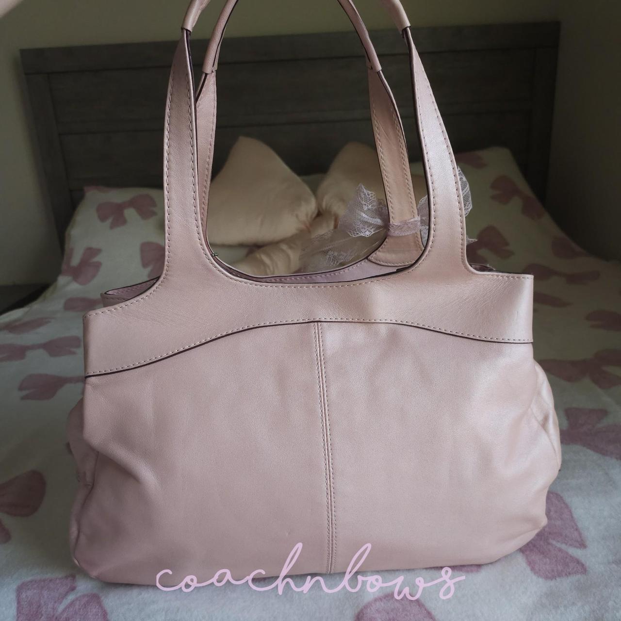 🌺🩷 Vintage Coach Pearly Pink Coquette Shoulder Bag✨🔥 🤎🌆