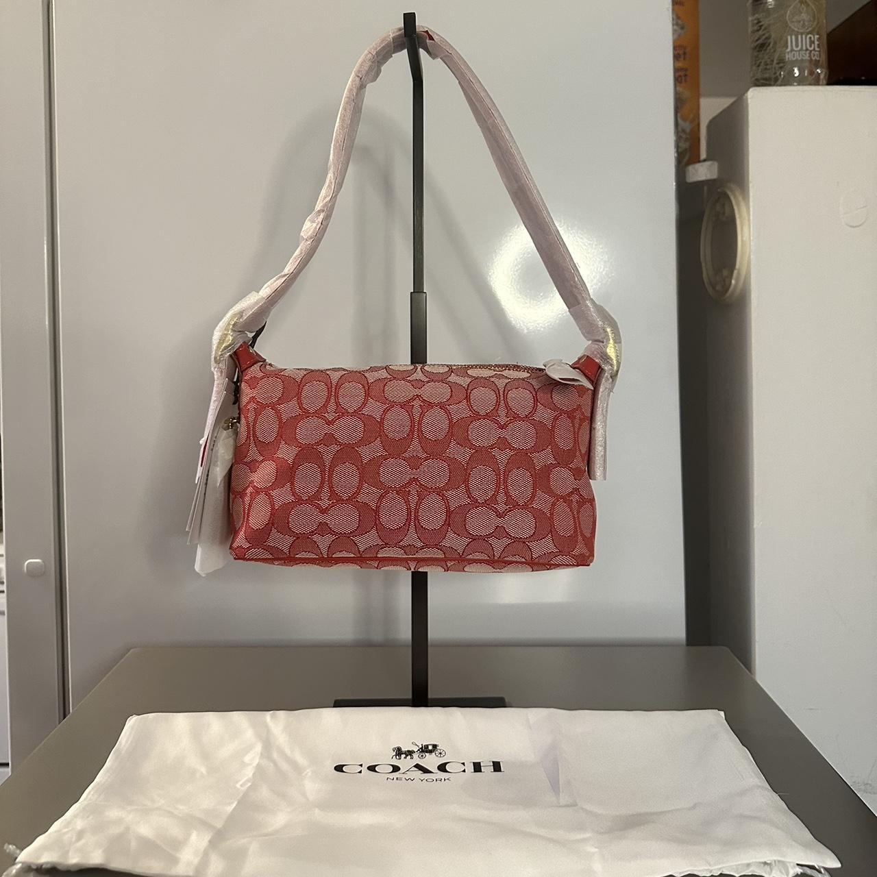 🌺🩷 Coach Demi Signature Jacquard Sport Red Honolulu Fukubukuro Grab Bag Limited Edition NWOT💜🍇 🤎🌆