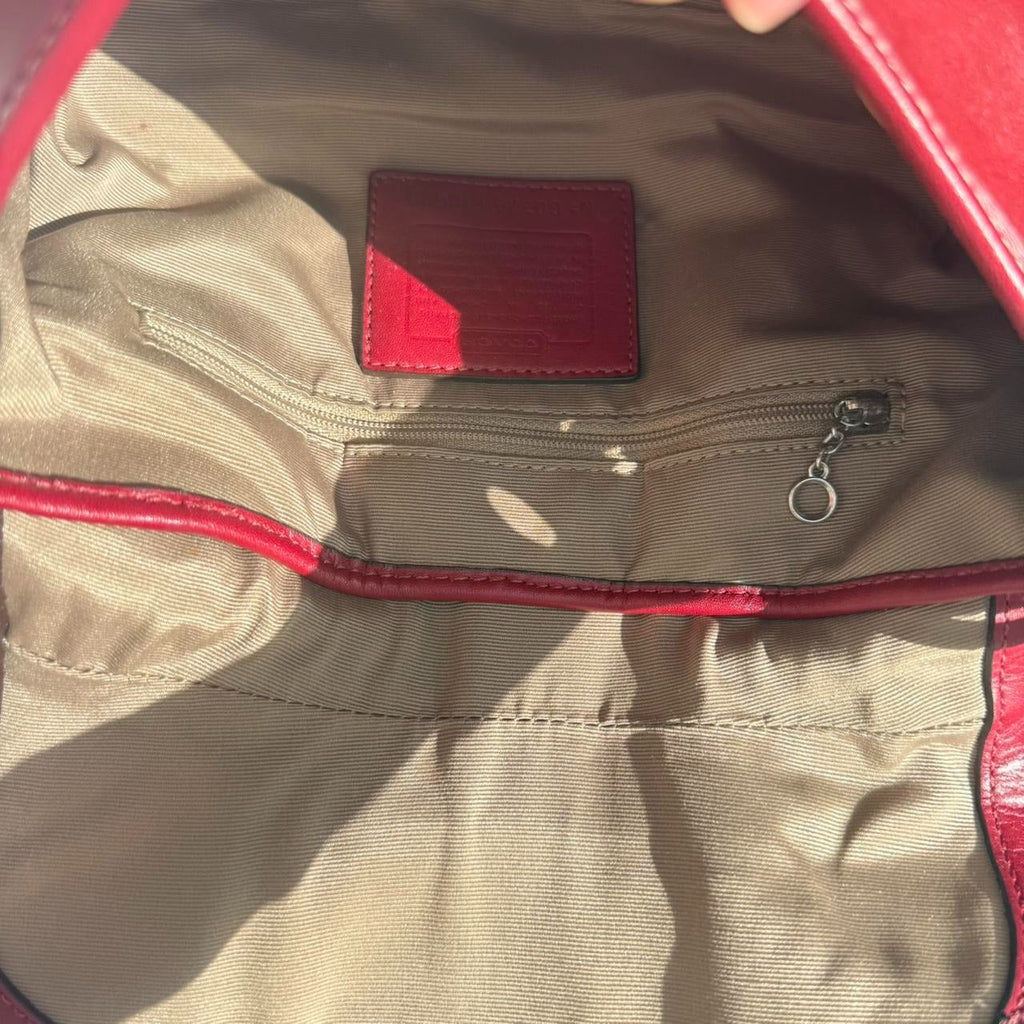 🌺🩷 Authentic Coach Soho shoulder bag burgundy 🤎🌆