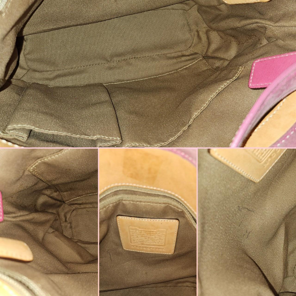 🌺🩷 Y2K Vintage Coach Barbie Pink Hampton Clip Shoulder Bag🩷🍒 🤎🌆