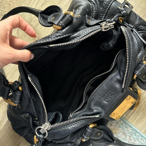 🌺🩷 Authentic black Chloe paddington bag🩷🍒 🤎🌆