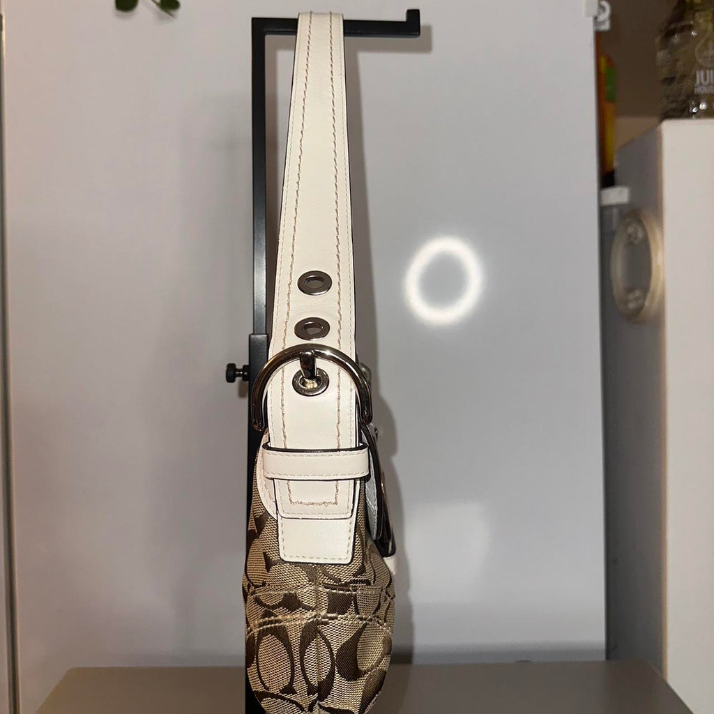 🌺🩷 Coach Y2K Mini Soho Khaki/Ivory🌺🩷 🤎🌆