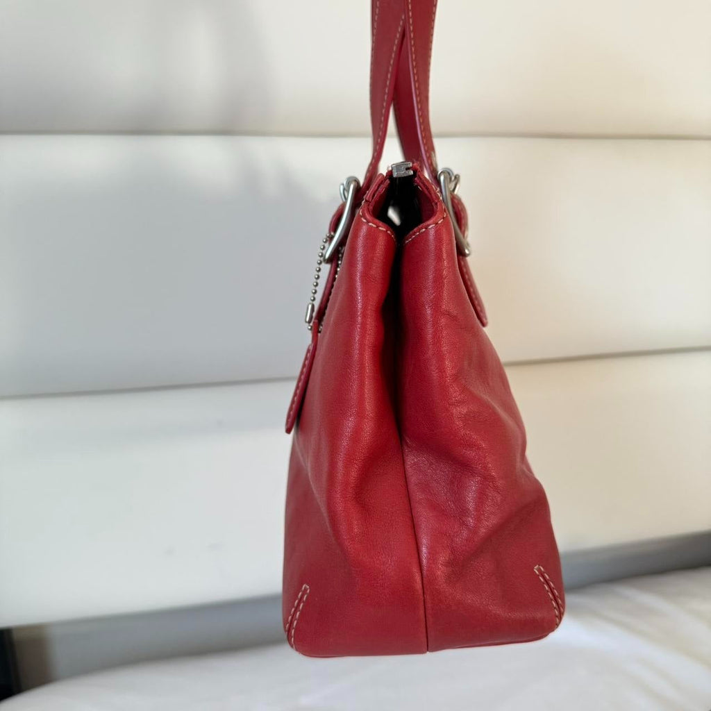 🌺🩷 Vintage Coach tote and makeup bag 🤎🌆