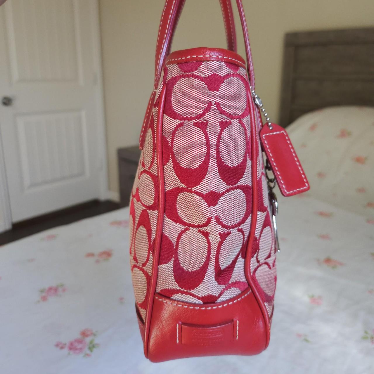 🌺🩷 🍒 Y2K Vintage Coach Mini Tote Handbag 🍒 🤎🌆