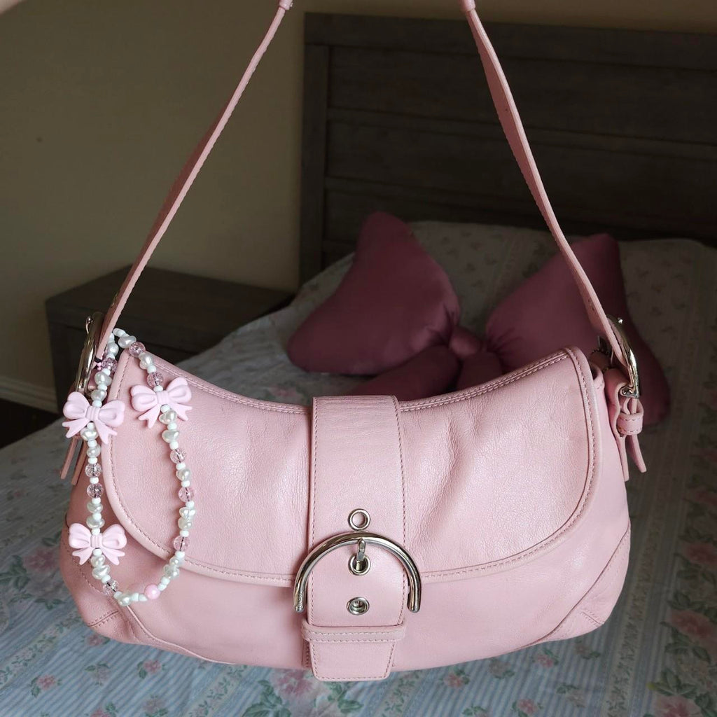 🌺🩷 Y2K Coach Baby Pink Soho Shoulder Bag Purse🌺🩷 🤎🌆