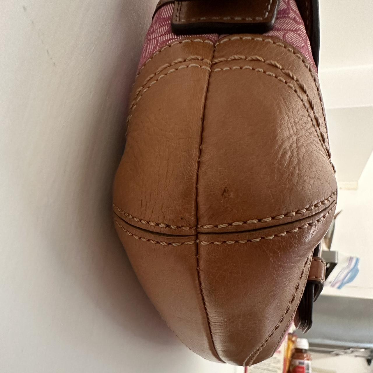 🌺🩷 Coach Pink Signature Jacquard Soho Mini Vintage Bag💜🍇 🤎🌆