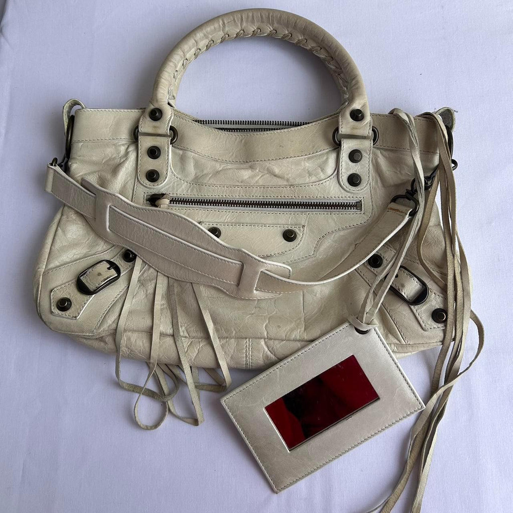 🌺🩷 🍬⚡PreOwned RARE Balenciaga ‘the first’ small/ medium city bag🍬⚡ 🤎🌆