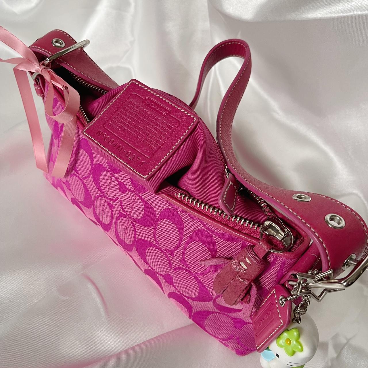 🌺🩷 💖2004  Coach Signature CC Baguette Demi💖 🤎🌆