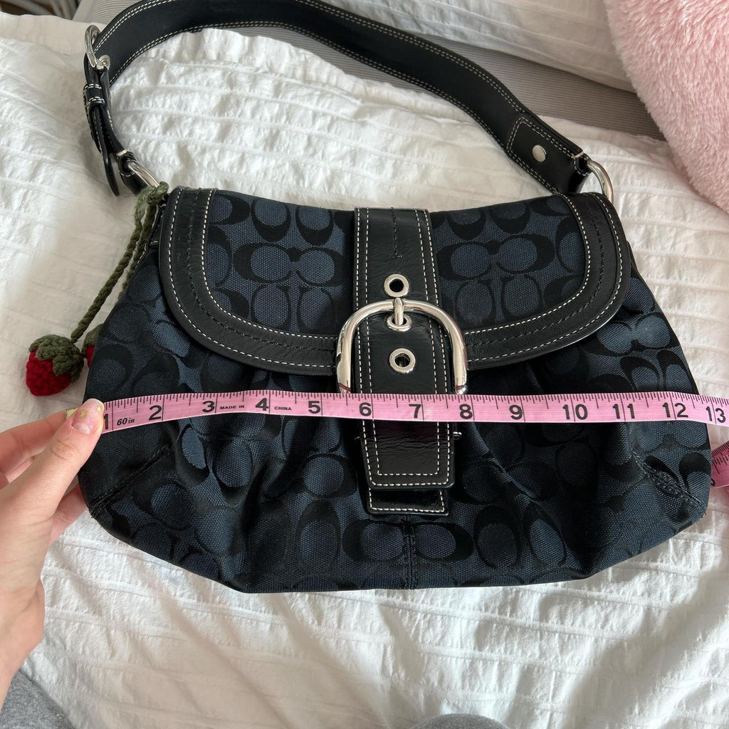 🌺🩷 🫐🪻 y2k vintage black Coach soho shoulder 🫐🪻 🤎🌆
