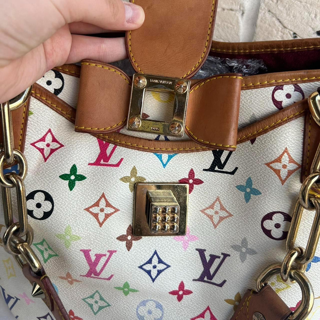 🌺🩷 🩷🍒PreOwned RARE 2000s Louis Vuitton x Takashi Murakami Annie Handbag🩷🍒 🤎🌆