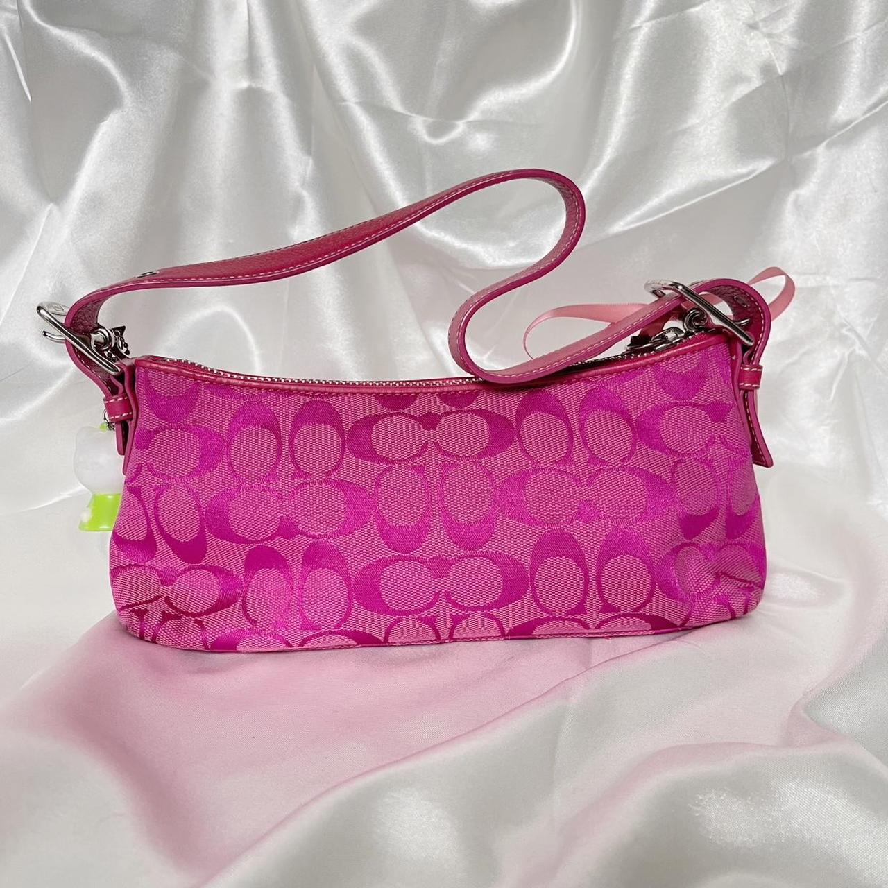 🌺🩷 💖2004  Coach Signature CC Baguette Demi💖 🤎🌆