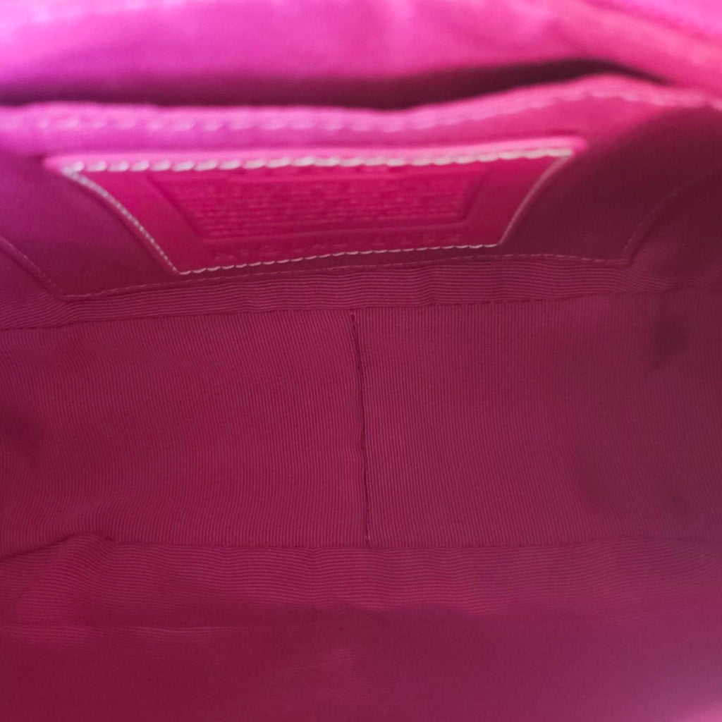 🌺🩷 Y2K Vintage Coach Barbie Pink Suede Mini Demi Buckle Shoulder Bag🌺🩷 🤎🌆