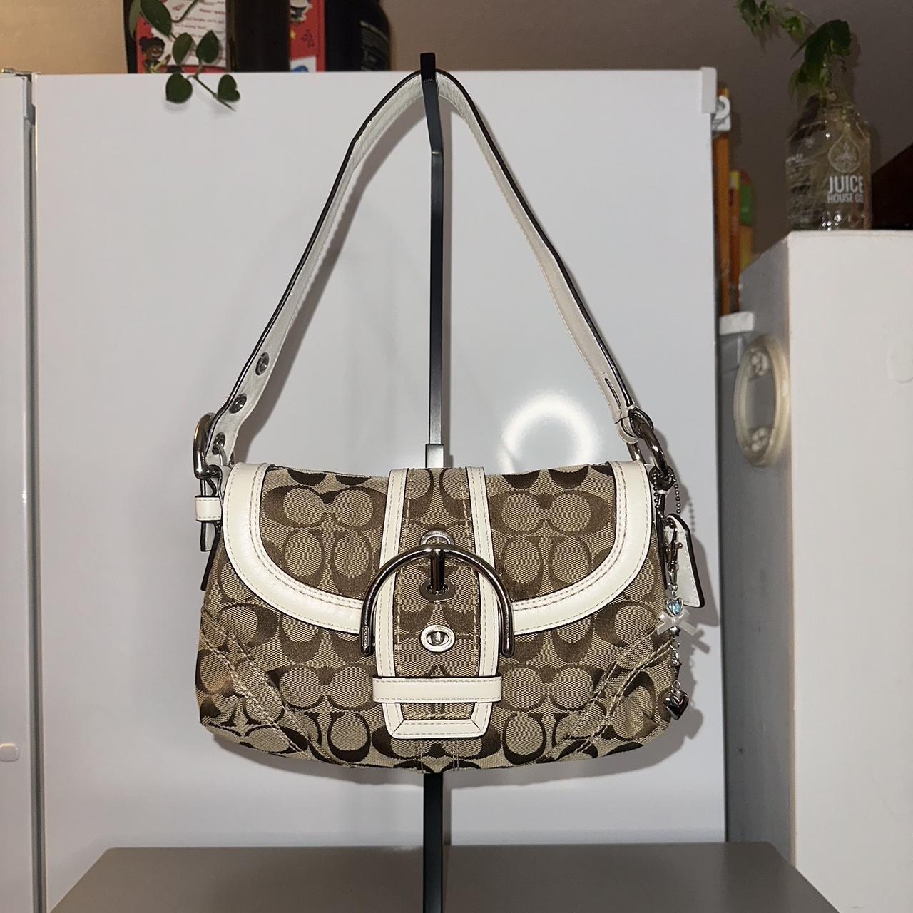 🌺🩷 Coach Y2K Mini Soho Khaki/Ivory🌺🩷 🤎🌆