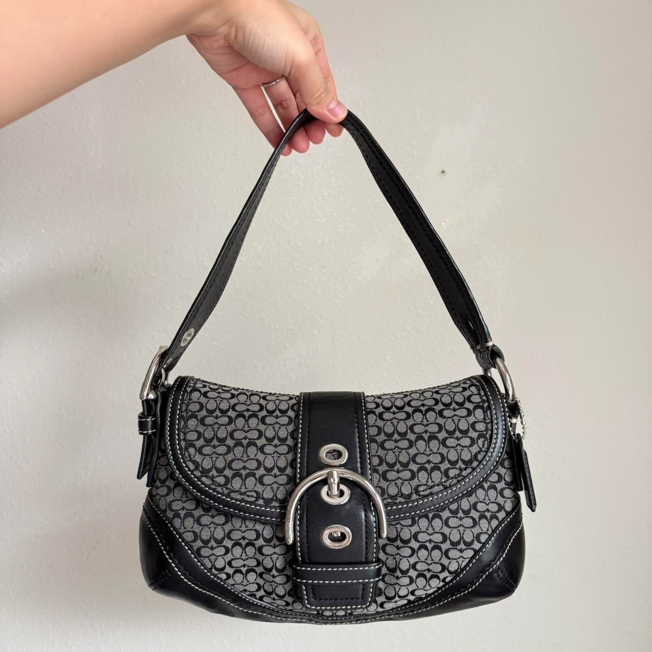 🌺🩷 Coach Soho Jacquard shoulder bag 🤎🌆