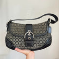 🌺🩷 Coach Soho Jacquard shoulder bag large 🤎🌆