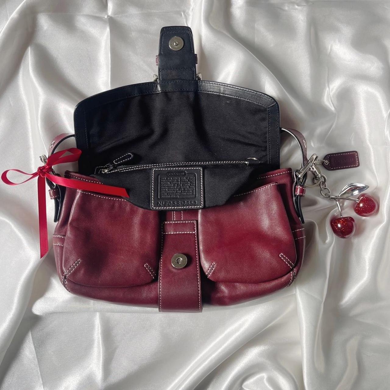 🌺🩷 🍒2005 Coach Black Cherry Pocket Soho 🍒 🤎🌆