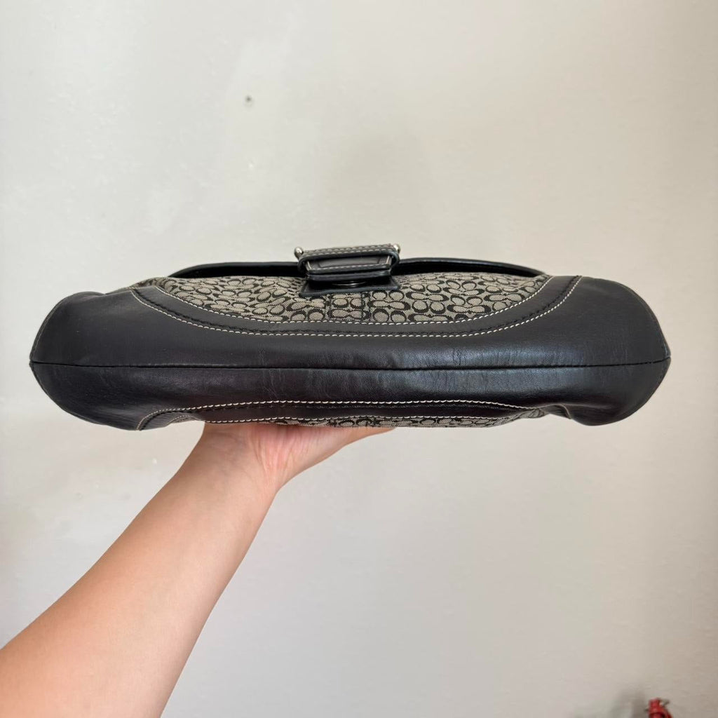 🌺🩷 Coach Soho Jacquard shoulder bag large 🤎🌆