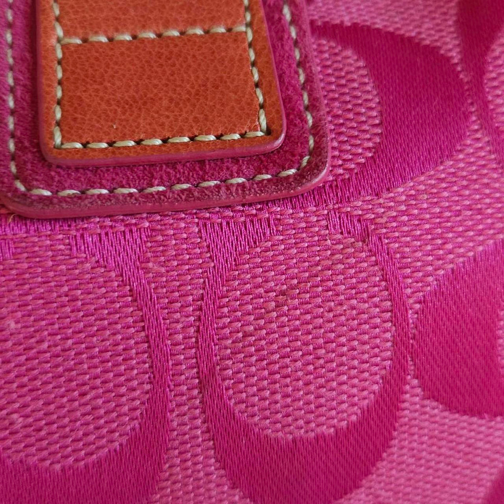 🌺🩷 Y2K Vintage Coach Barbie Pink Suede Mini Demi Buckle Shoulder Bag🌺🩷 🤎🌆